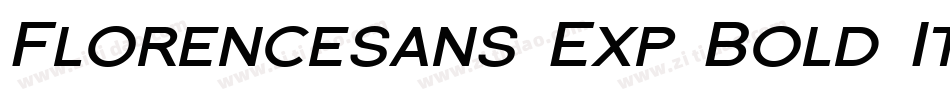 Florencesans Exp Bold Italic字体转换